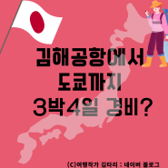 김해공항 도쿄 3박4일 예상경비는? 고급버전 + 가성비버전 ( 100만원해외여행 )