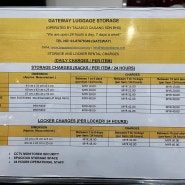 쿠알라룸프루 공항 캐리어 짐보관 비용 가격