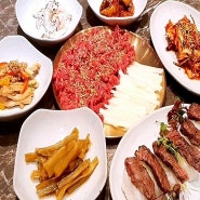 김해 장유 고기 맛집, 숯불 향기 가득 녹아내리는 소고기 맛집 호동 숯불 한우한돈