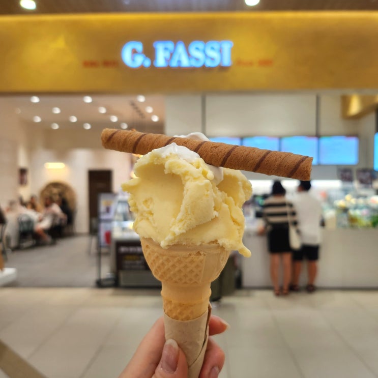 김포공항롯데몰 지파시 G.FASSI 복숭아젤라또 : 네이버 블로그