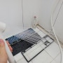 (혐주의) 청축 키보드 물빨래 / 앱코 해커 K2000