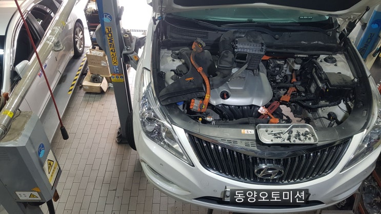 HG그랜져 하이브리드 P1744 엔진클러치이상 록업클러치이상 전후진충격 50KM부근미션슬립발생 정차후시동을꺼주세요 READY ...