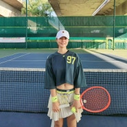 나이키 나오미 오사카 여성 저지, 독특한 스타일의 테린이 테니스 상의 착용 후기