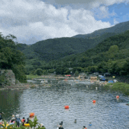 부산 근교 계곡: 밀양 물안개 평상 대여해서 물놀이!