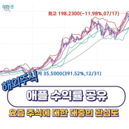 애플 주식 슬슬 추가 매수를 해볼까?(ft. 수익률 공유)