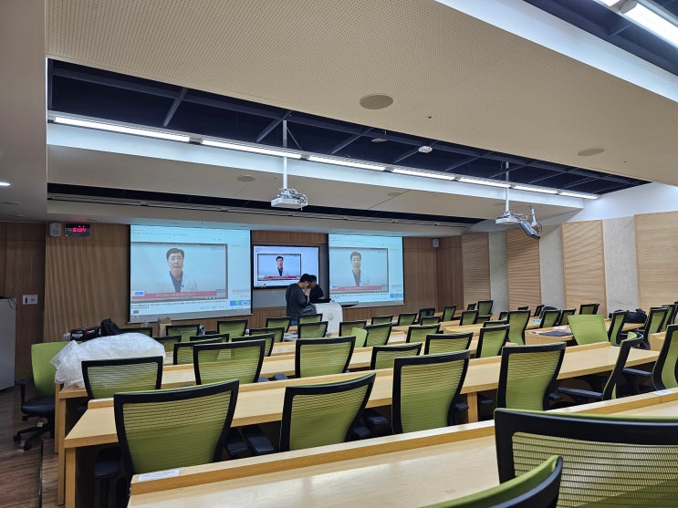 * 대학교 전자교탁 및 빔프로젝터 설치 * : 네이버 블로그