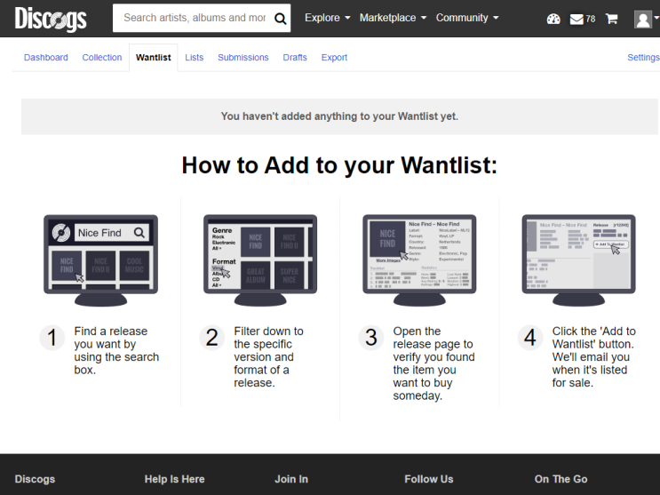 discogs-wantlist