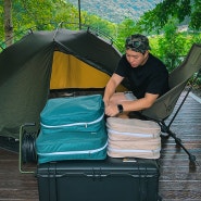 캠핑이불가방 브랜든 압축파우치 캠핑 수납 가방 활용 후기