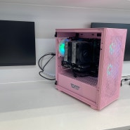 러블리한 DLM21 핑크케이스 조립 PC 출고