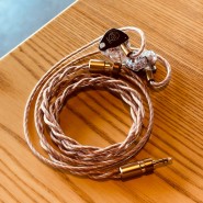 이펙트 오디오 퓨전 1, 굵직한 금은동 혼합으로 만든 이어폰 케이블의 화려함