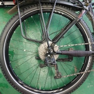 자전거 뒷바퀴 타이어, 튜브 교체