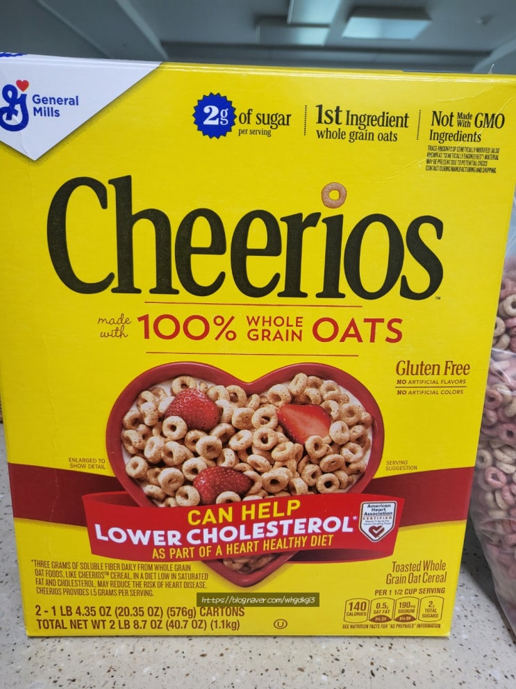 [내돈내산] 철분가득! 치리오스(Cheerios)시리얼 #오리지널 #딸기바나나맛 #블루베리맛 : 네이버 블로그