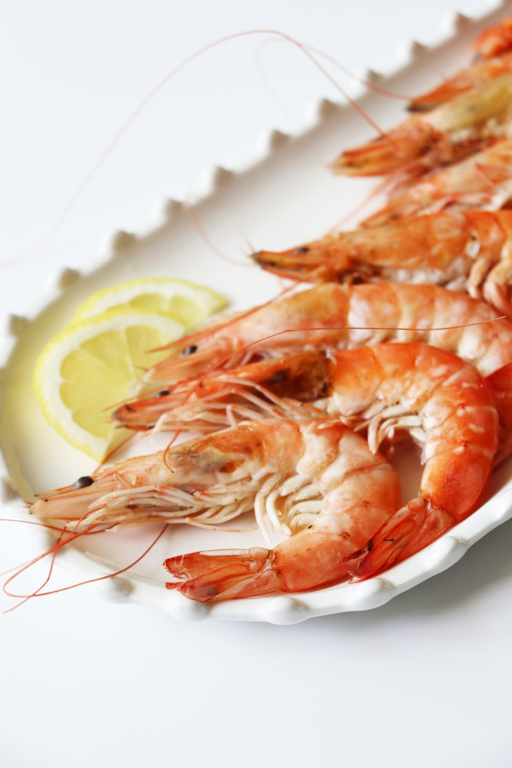 흰다리새우 1kg 통통한 대하 새우찜 시간 : 네이버 블로그