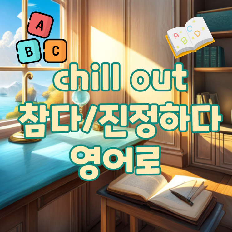 Chill Out 뜻, 참다 진정하다 영어로 구동사 영어숙어 영어관용표현 오늘의 기본 영어회화 공부 혼자하기 : 네이버 블로그