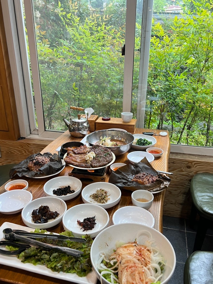 기장 맛집, 가족외식으로 연잎밥 떡갈비 정식이 맛있는 철마연밥 : 네이버 블로그