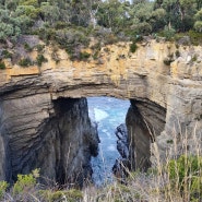 Waterfall bay. Devils kitchen. Tasmans arch. 멋진 절벽구경 Tasmania