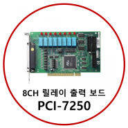 ADLINK의 릴레이 출력 보드(Relay board), PCI-7250
