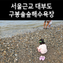 서울근교 아기랑 주말 나들이 대부도 구봉솔숲해수욕장