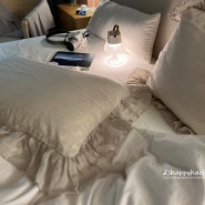예쁜 프릴베개커버 W101 블랑슈아로 편안한 침실꾸미기