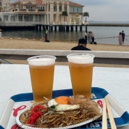 [일본 후쿠오카] 모모치해변 야끼소바 맛집 추천 바로앞 오션뷰 식당 ::빅바나나(big banana)::
