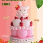 벌룬케익 딸기케익 케이크 풍선케이크