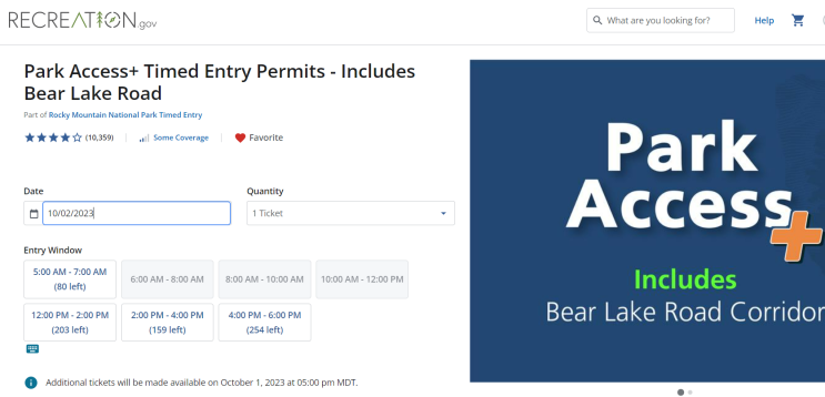 [미국일상] 로키마운틴 국립공원 10월 Timed Entry Permit 예약성공 : 네이버 블로그
