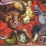 인간과 소의 싸움(투우,Tauromachie)앙드레 마송(André Masson)의 초현실주의 회화