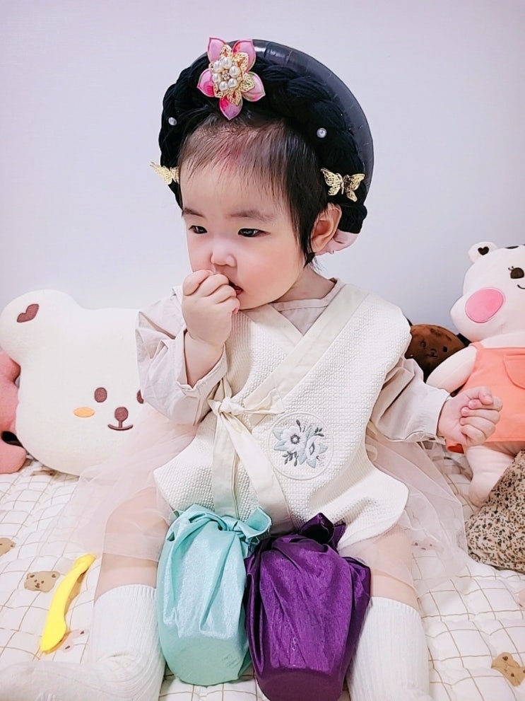아기 가채 집에서 만들기(익선관도 만들어요!)셀프 여아 가채 만드는 방법! : 네이버 블로그