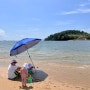 여수 아이와 모래놀이 웅천친수공원 해수욕장