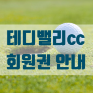 대한민국 10대 골프장으로 여러번 수상 이력이 있는 제주도의 명문 구장인 테디밸리cc 회원권을 소개 합니다.