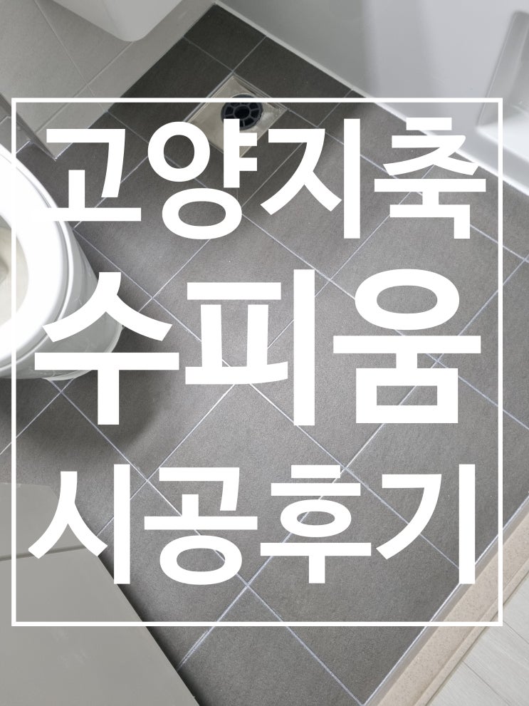 고양지축A2블럭 수피움 대표 시공 사진