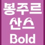 TYPE - 봉주르산스Bold