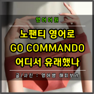 노팬티 영어로 go commando 어디서 유래했나 (ft. 특수부대 코만도)