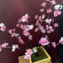 봄맞이 거실 인테리어 소품, 벚꽃나무 만들기