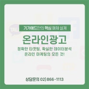 [온라인광고] SNS 종합광고대행사 추천 기가애드