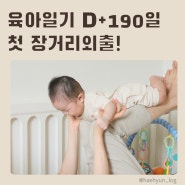 육아일기) 생후 190일 아기 성장, 첫 장거리 외출, 초기 이유식