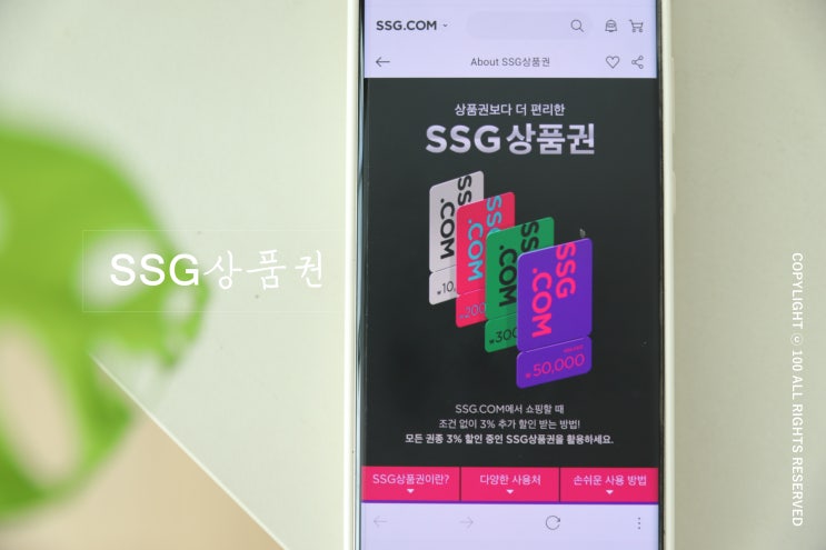 SSG상품권 써보니 알뜰하게 편하다! : 네이버 블로그