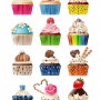 베이커리 케잌 이미지 컬러링도안 아이콘 자료 Bakery cake image coloring design