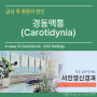 [전주 경동맥초음파] 갑작스러운 일측 목 통증으로 나타난 경동맥통(Carotidynia) 1례