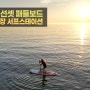 [맨블] 충남 태안 여행 의항해수욕장 '서프스테이션' | 서해 선셋 패들보드