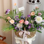 환갑 생일 부모님 꽃바구니 인천 주안 꽃집 라피네플레르