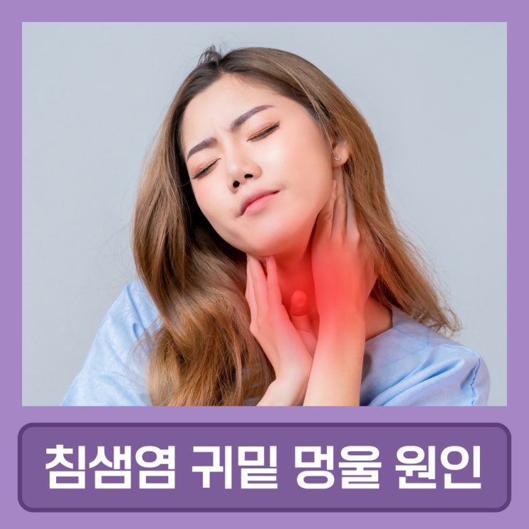 침샘염 귀밑 멍울 원인 증상 치료 : 네이버 블로그