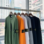 [STONE ISLAND] 스톤아일랜드 와펜 패치 맨투맨 S M 사이즈 실측 비교 착용 후기