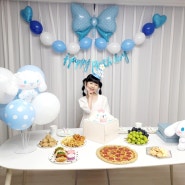 초등 여아 1학년 생일파티, 시나모롤 생일상♡