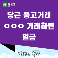 당근마켓 이물건 팔면 큰일난다구? 판매금지품목