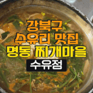 강북구맛집 수유리맛집 수유리에 있는 '명동찌개마을' 탐방기