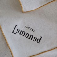 레몬드. 디저트선물을 위한 추석선물 보자기제작. 소창보자기인쇄작업