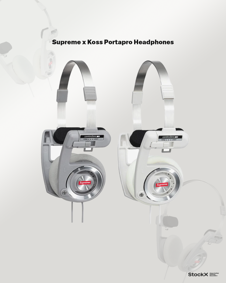 Supreme Koss Portapro Headphones silver 【公式通販】