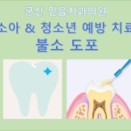 군산 미장동 치과 소아 & 청소년 예방 치료- 불소도포