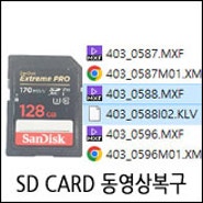 SD카드 동영상복구 - KLV 파일 복구